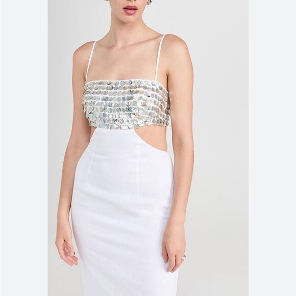 ✨ Staud Jada Dress in White – Size 6 NWT - Picture 4 of 10